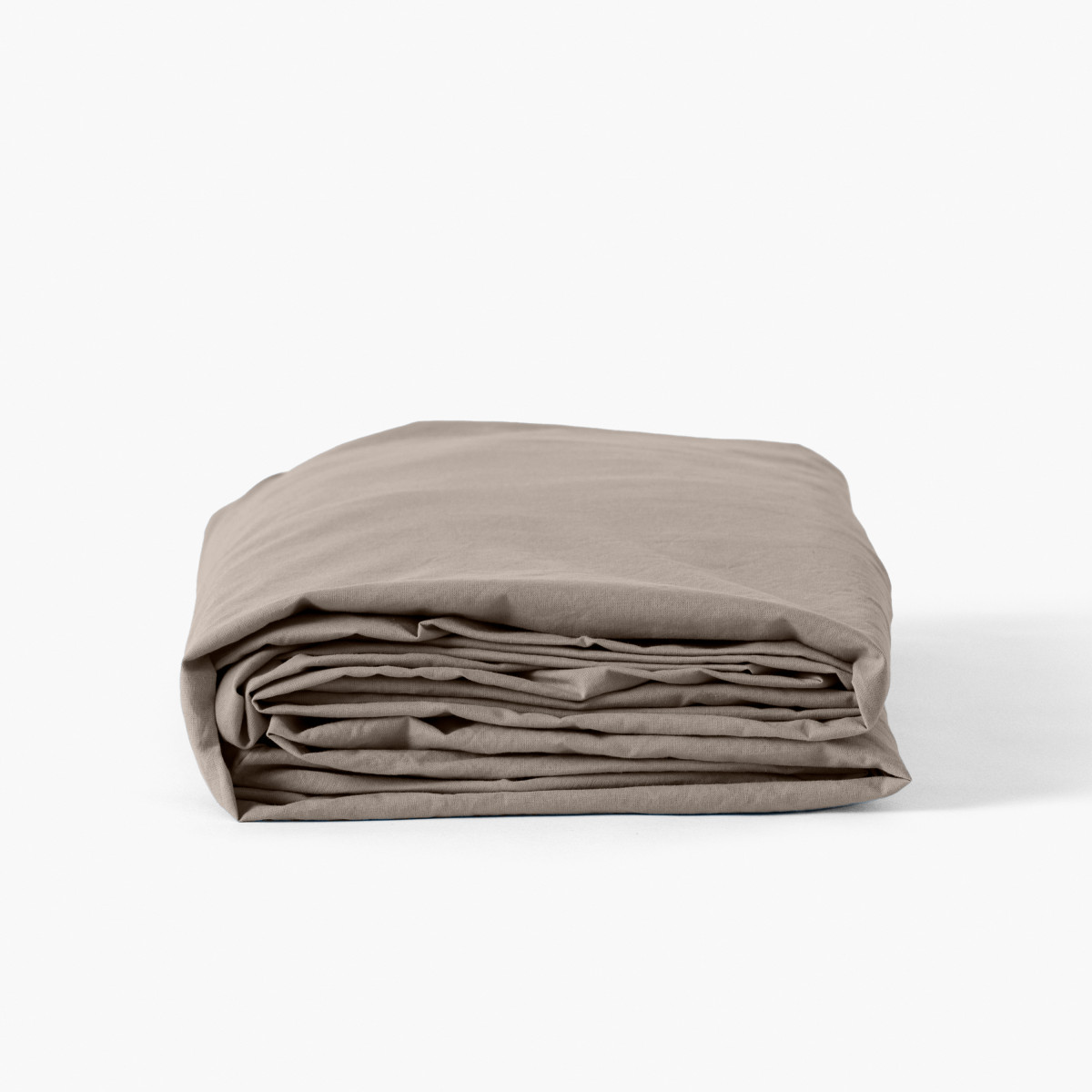 Drap housse coton lavé Songe grège