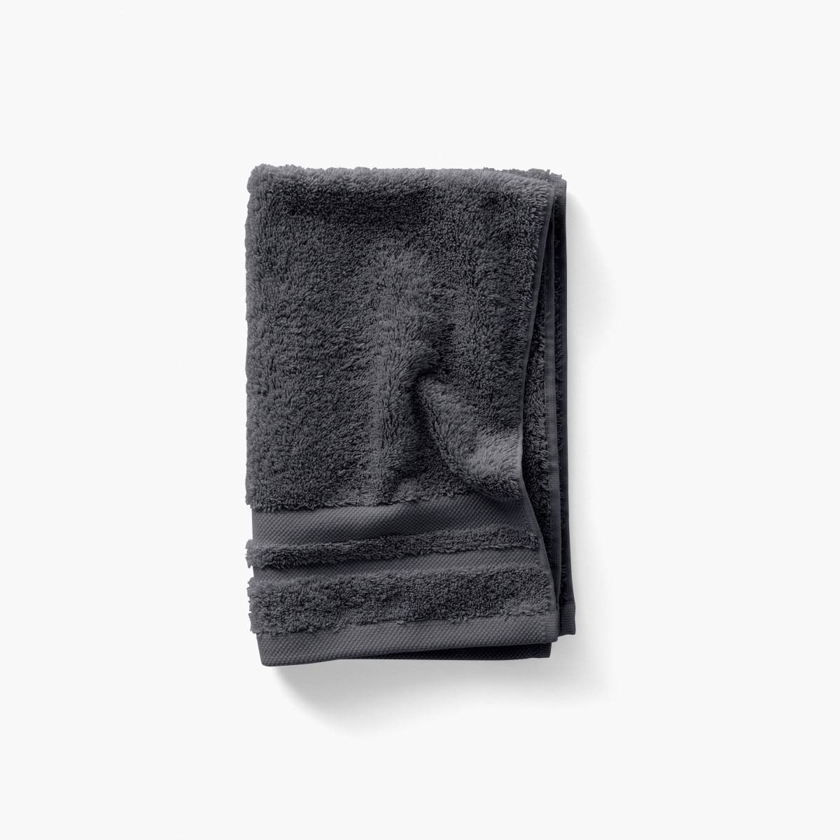 Serviette invité coton Lola II ardoise