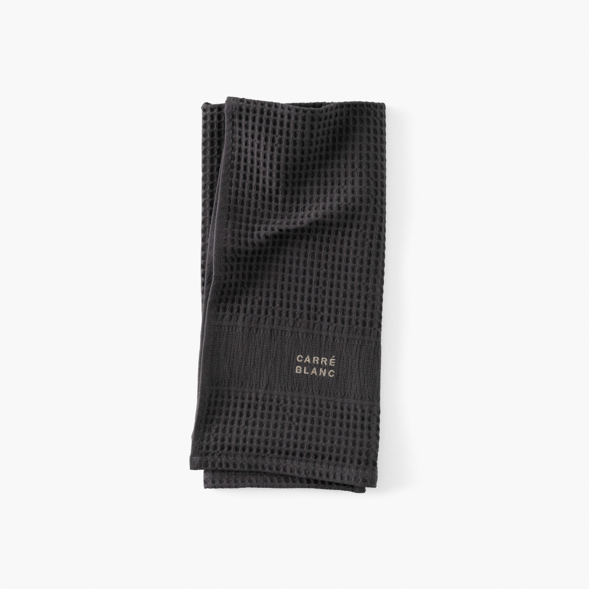 Torchon de cuisine coton Signature charbon