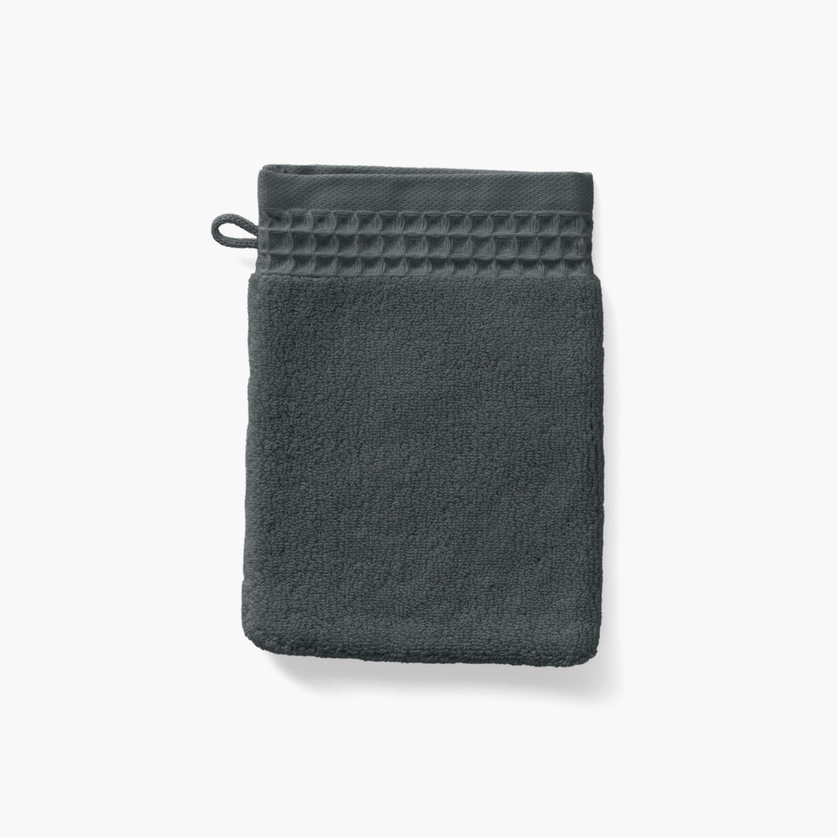 Organic cotton bouclette glove Source charcoal