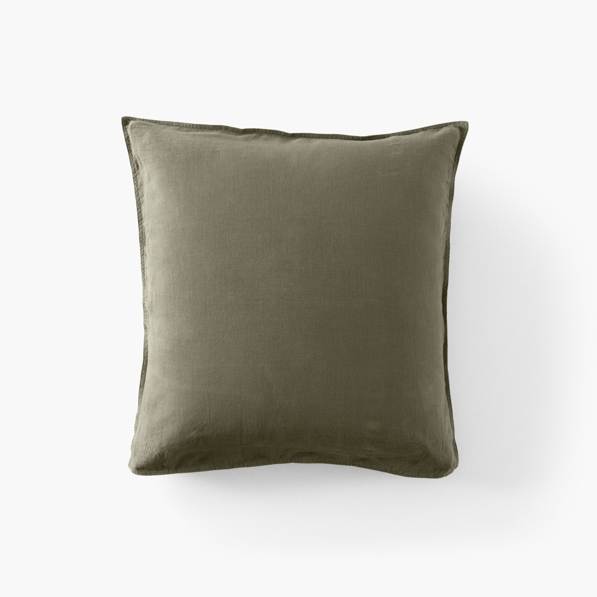 Songe bocage square linen and washed cotton pillowcase