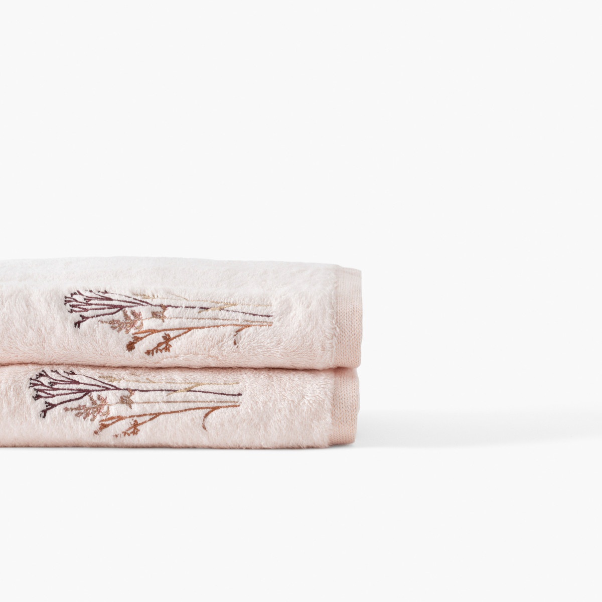 Aura nude cotton and bamboo viscose towel