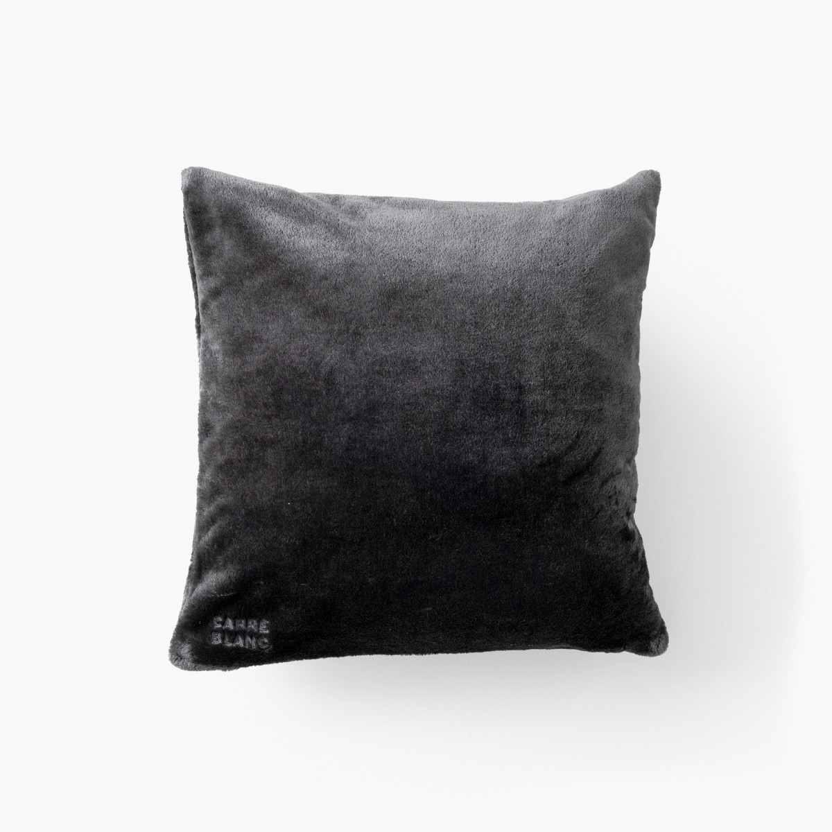 Oslo anthracite fleece cushion cover
