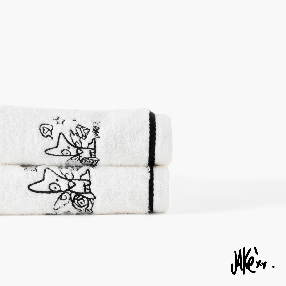 Jakè x Carré Blanc cotton bath sheet