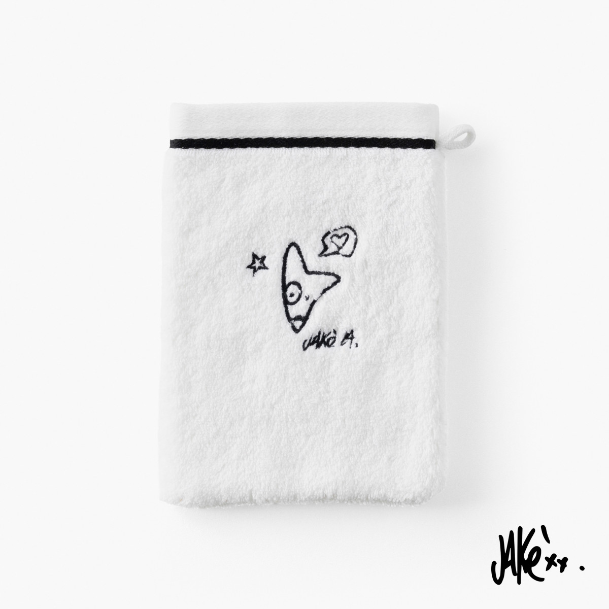 Jakè x Carré Blanc cotton washcloth