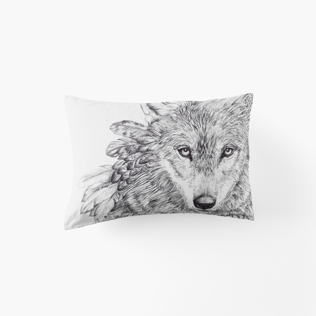 Taie d'oreiller rectangulaire coton Ietulou