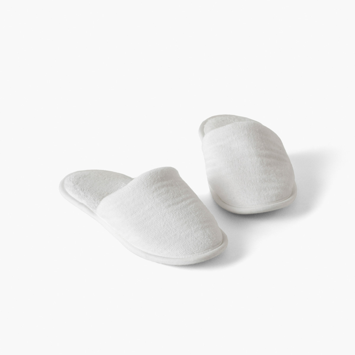 Women's cotton mules slippers Lola white