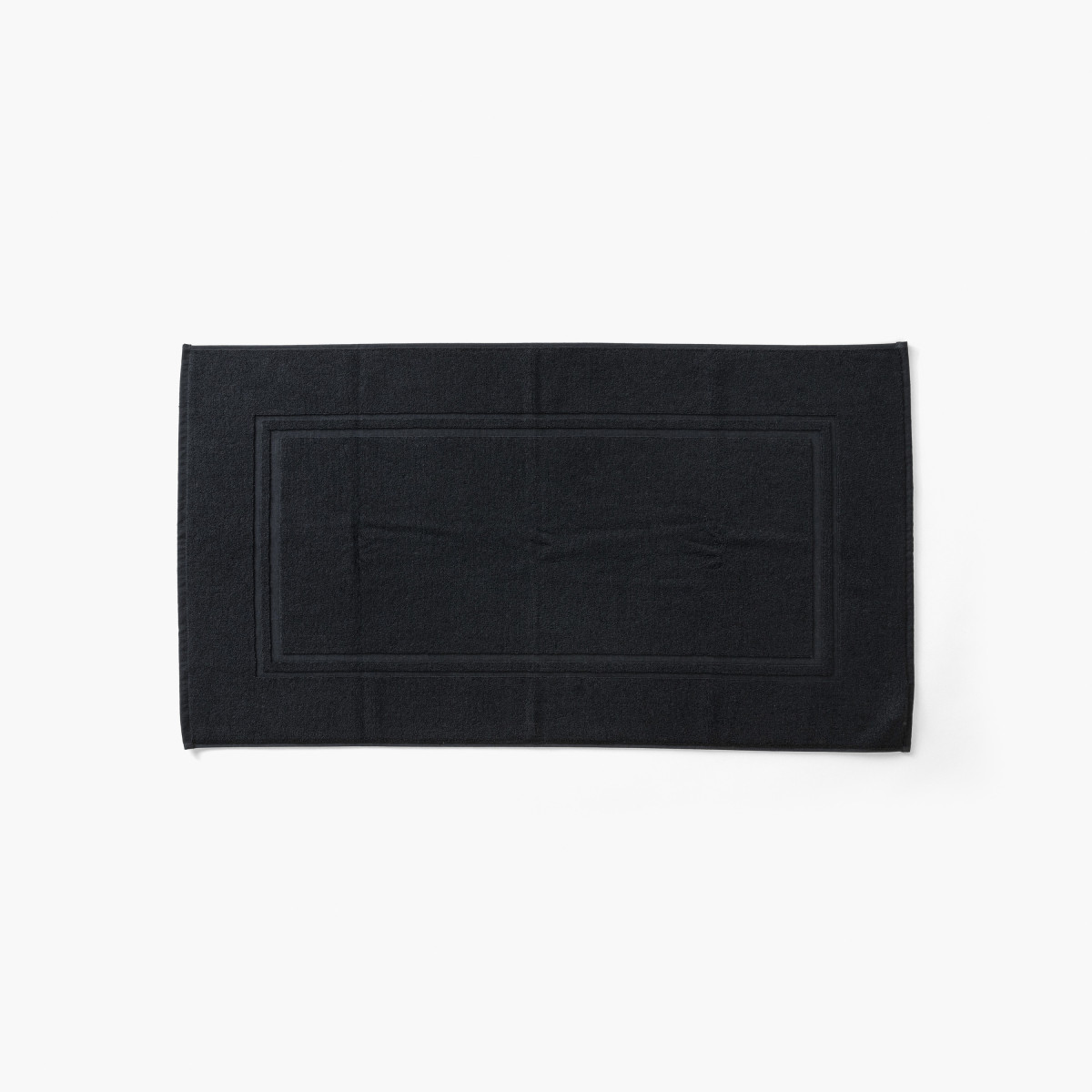 Lola II black cotton bathmat