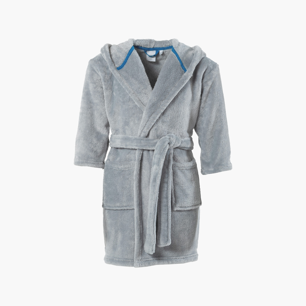 Beachful steel hooded fleece children's dressing gown