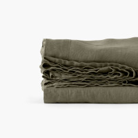 Drap de lit lin lavé Songe bocage