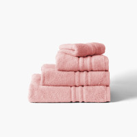 Parure de bain coton Lola II rose tendre