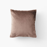 Oslo chocolate fleece cushion cover