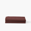 Drap de lit satin de coton lavé bio Quartz barolo