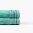 Serviette de toilette coton La Perle vert d'eau