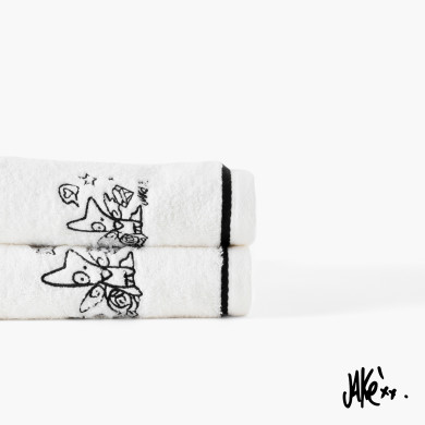 Jakè x Carré Blanc cotton bath sheet