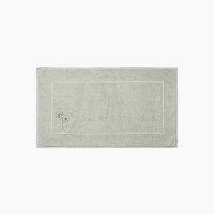 Tapis de bain coton et viscose de bambou Ephelia jade
