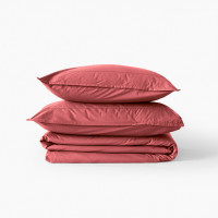Parure de lit coton Neo Bois de rose