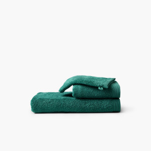 Parure de bain coton Origine vert menthe