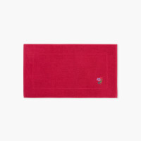 Tapis de bain coton et lyocell Grasse framboise