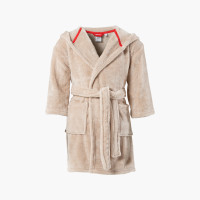 Bearful fleece hooded children's dressing gown