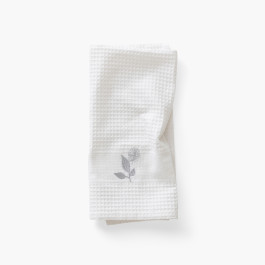 Tea Towel in Honeycomb Cotton Solstice White