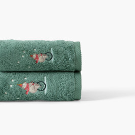 Bath Towel in Cotton Féeries Soft Green