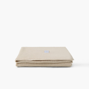 Couverture tricot coton bio Instant naturel