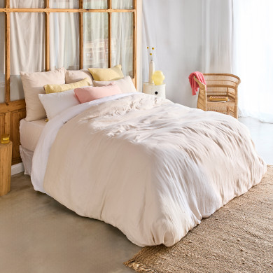 Comforter cover ZEPHIRE Dune/marguerite