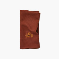 Torchon coton nid d'abelle Nymphe café glacé