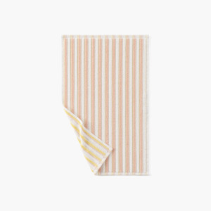 Combo peach and yellow double-sided cotton guest towel