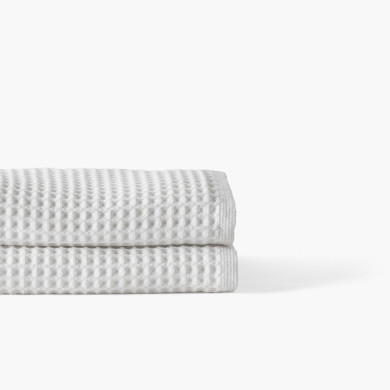 Quadro organic cotton bath sheet white