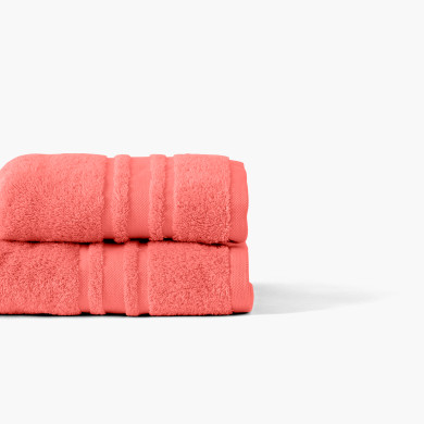 Drap de bain coton Lola II corail