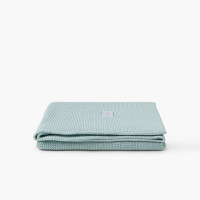 Couverture tricot coton bio Instant ciel