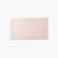 Tapis de bain coton et viscose de bambou Aura nude