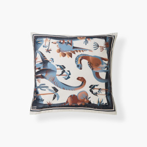 Taie d'oreiller carrée coton bio Jurassic enfant
