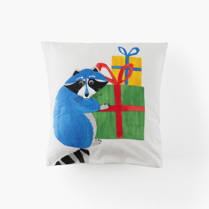 Tadam child's square organic cotton pillowcase