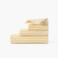 Parure de bain coton Combo pêche et jaune