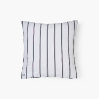 Neo navy stripe square cotton pillowcase