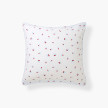 Abelia Ciel/cerise square pillowcase