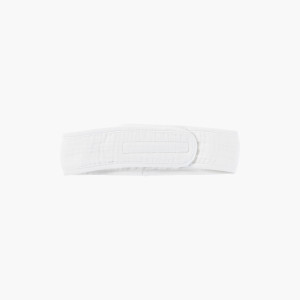 Naturelle white organic cotton and cotton gauze headband