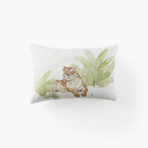 Taie d'oreiller rectangulaire enfant coton bio Anima