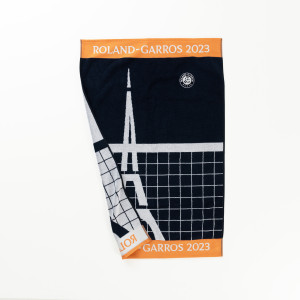 Roland-Garros 2023 navy organic cotton bath towel
