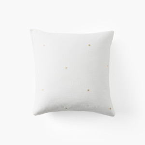 ZEPHIRE Ivory/heart square pillowcase