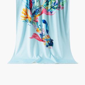 Beach towel DEMILUNE Blue