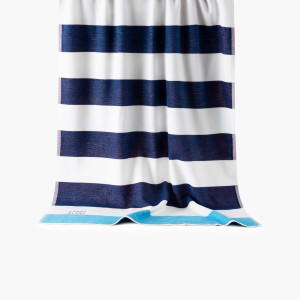 Beach towel RIVAGE Navy/red