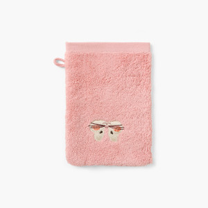 Wonderful old pink cotton washcloth