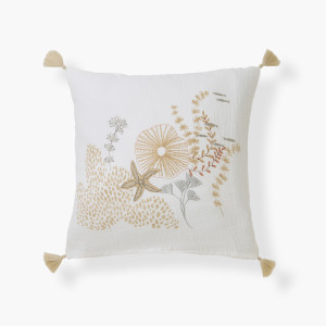 Housse de coussin gaze de coton Calanca