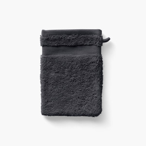 Lola II slate cotton washcloth