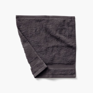 Lola II anthracite cotton washcloth