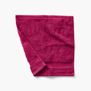 Cotton washcloth Lola II raspberry